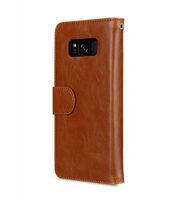 Melkco Mini PU Cases Wallet Book Clear Type for SAMSUNG GALAXY S8 Plus - Brown PU