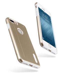 Kubalt double Layer Case for Apple iPhone 7 / 8 Plus (5.5") - Gold / White