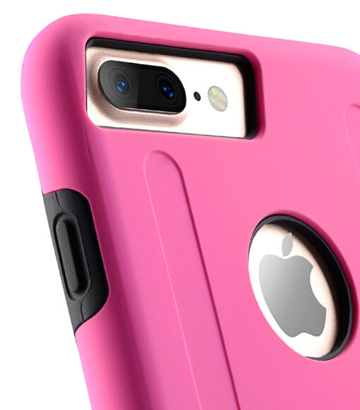 Kubalt Double Layer Case for Apple iPhone 7 / 8 Plus (5.5") - Pink / Black