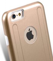Melkco Special Edition Metallic Kubalt Series for iPhone 6s Plus ( Gold / White )