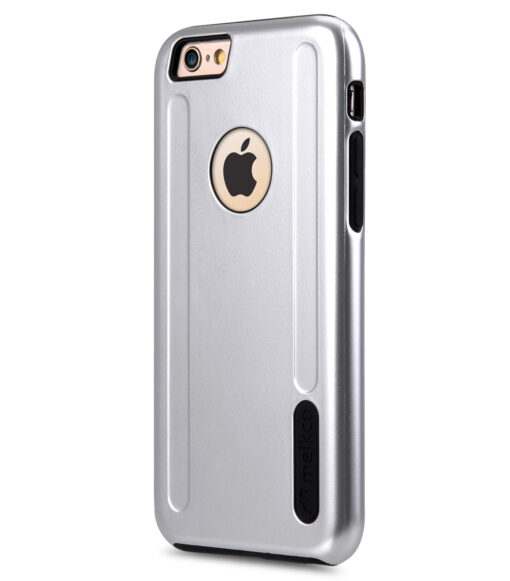 Melkco Special Edition Metallic Kubalt Series for iPhone 6s Plus ( Silver / Black )