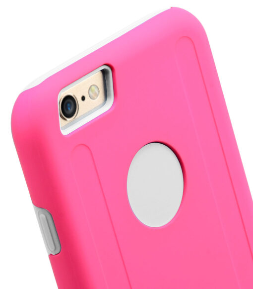 Melkco Kubalt Double Layer Cases for Apple iPhone 6 (5.5") (Pink / White)