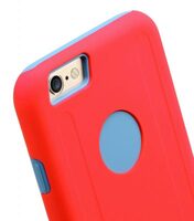 Melkco Kubalt Double Layer Cases for Apple iPhone 6 (5.5") (Red / Dark Blue)