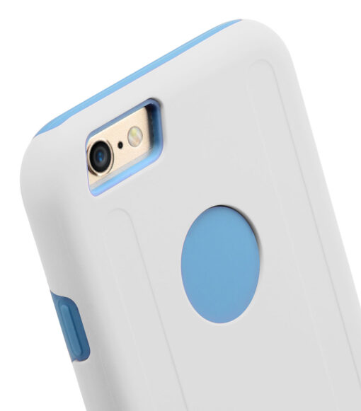 Melkco Kubalt Double Layer Cases for Apple iPhone 6 (4.7") (White / Dark Blue)