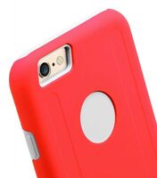 Melkco Kubalt Double Layer Cases for Apple iPhone 6 (4.7") (Red / White)