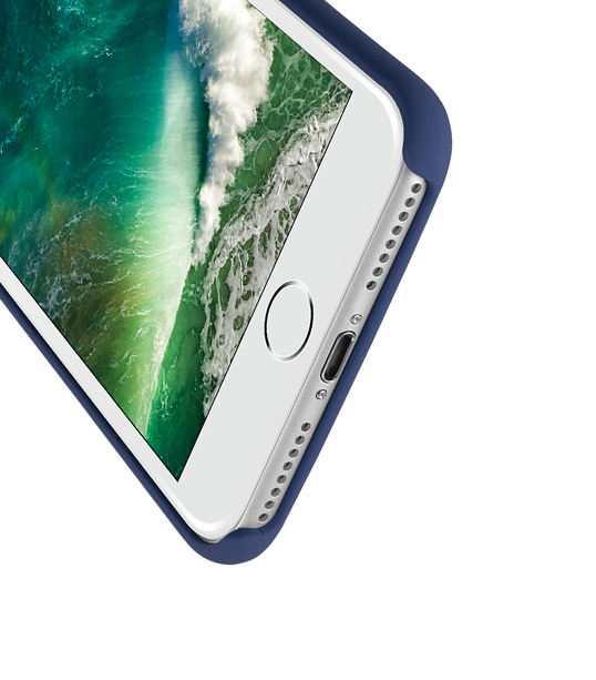 Melkco Aqua Silicone Case for Apple iPhone 7 / 8 Plus (5.5") - ( Dark Blue )