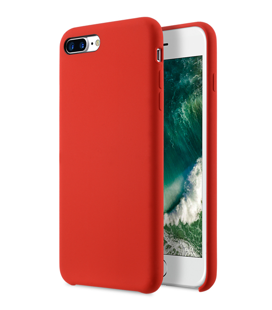 Melkco Aqua Silicone Case for Apple iPhone 7 / 8 Plus (5.5") - ( Red )