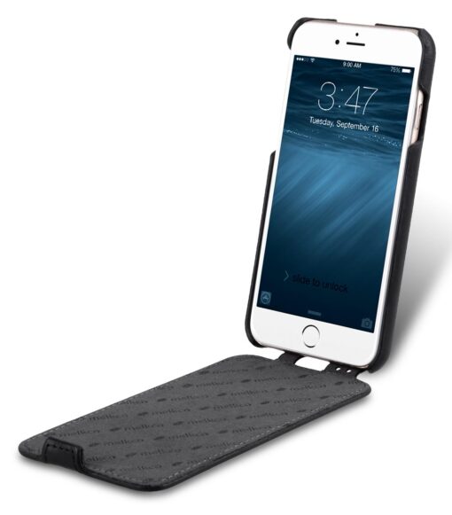 Melkco Premium Leather Case for Apple iPhone 7 (4.7'') - Jacka Type (Vintage Black)
