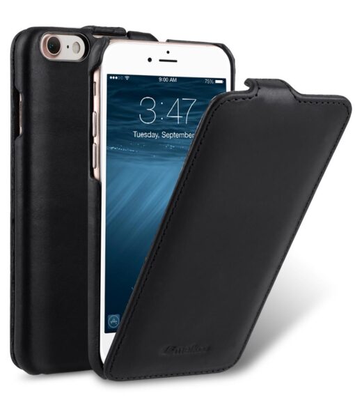 Melkco Premium Leather Case for Apple iPhone 7 (4.7'') - Jacka Type (Vintage Black)