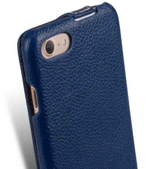 Melkco Premium Leather Case for Apple iPhone 7 (4.7") - Jacka Type (Dark Blue LC)
