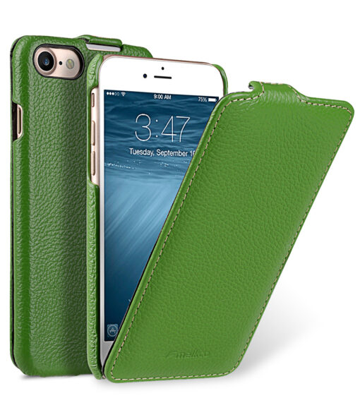Melkco Premium Leather Case for Apple iPhone 7 - Jacka Type (Green LC)