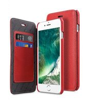 Melkco Premium Leather Face Cover Book Type Case for Apple iPhone 7 / 8 Plus(5.5") - Red LC