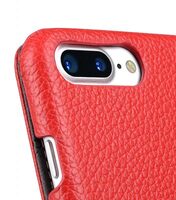 Melkco Premium Leather Face Cover Book Type Case for Apple iPhone 7 / 8 Plus(5.5") - Red LC