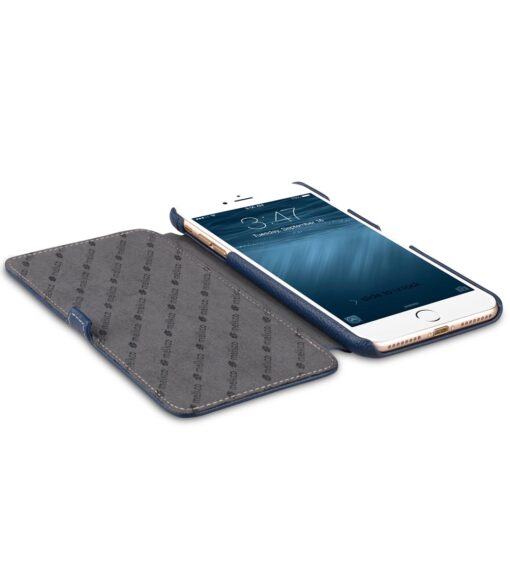 Melkco Premium Leather Case for Apple iPhone 7 / 8 Plus (5.5") - Booka Type (Dark Blue LC)