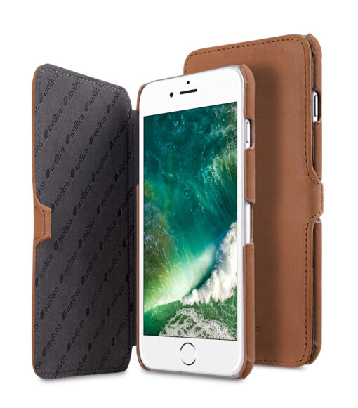Melkco Premium Leather Case for Apple iPhone 7 / 8 Plus(5.5") - Booka Type (Classic Vintage Brown)