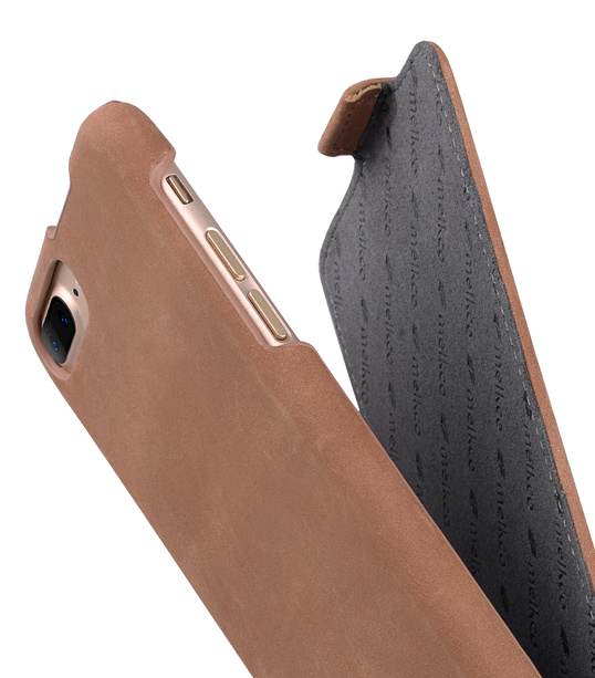 Melkco Premium Leather Case for Apple iPhone 7 / 8 Plus (5.5") - Jacka Type (Classic Vintage Brown)