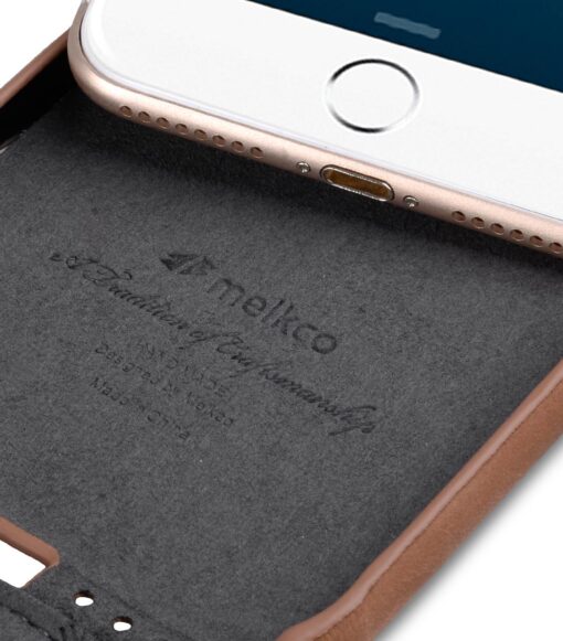 Melkco Premium Leather Case for Apple iPhone 7 / 8 Plus (5.5") - Jacka Type (Classic Vintage Brown)