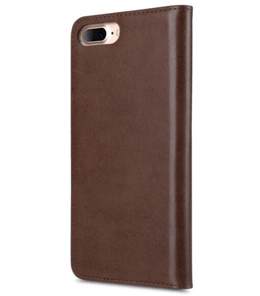 Melkco Premium Cowhide Leather Herman Series Book Style Case for Apple iPhone 7 / 8 Plus (5.5") (Brown)