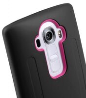 Kubalt Double Layer Case for LG Optimus G4 - Black / Pink