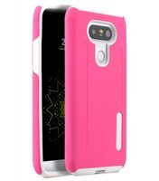 Kubalt special edition double layer case for LG Optimus G5 - (Pink / White)