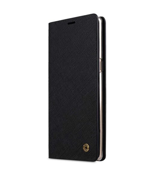 Melkco Fashion Cocktail Series Cross Pattern Premium Leather Slim Flip Type Case for Samsung Galaxy Note 8 - ( Black CP )