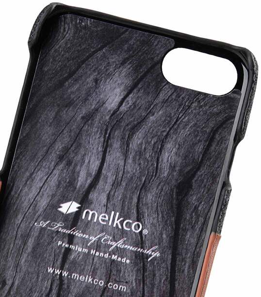 Melkco Holmes Series Heri Genuine Leather Snap Cover with Card slot Case for Apple iPhone 7/ 8 (4.7") - (Brown)