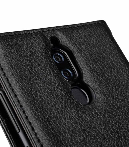 Melkco PU Leather Wallet Book Type Case for Huawei Mate 10 Lite - (Black LC PU)