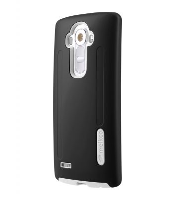 Melkco Special Edition Kubalt Double Layer Cases for LG Optimus G4 - Black / White