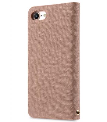 Melkco Fashion Cocktail Series slim Filp Case for Apple iPhone 7 / 8 (4.7') - Beige Cross pattern