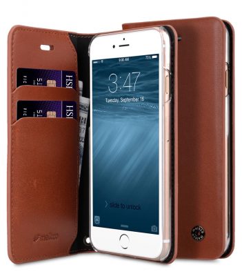 Melkco Fashion Cocktail Series slim Filp Case for Apple iPhone 7 / 8 - (4.7') (Italian Orange Brown)