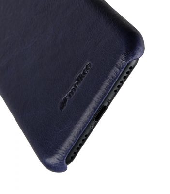 Melkco Elite Series Waxfall Pattern Premium Leather Coaming Snap Cover Case for Apple iPhone 7 / 8 (4.7") - ( Dark Blue WF )