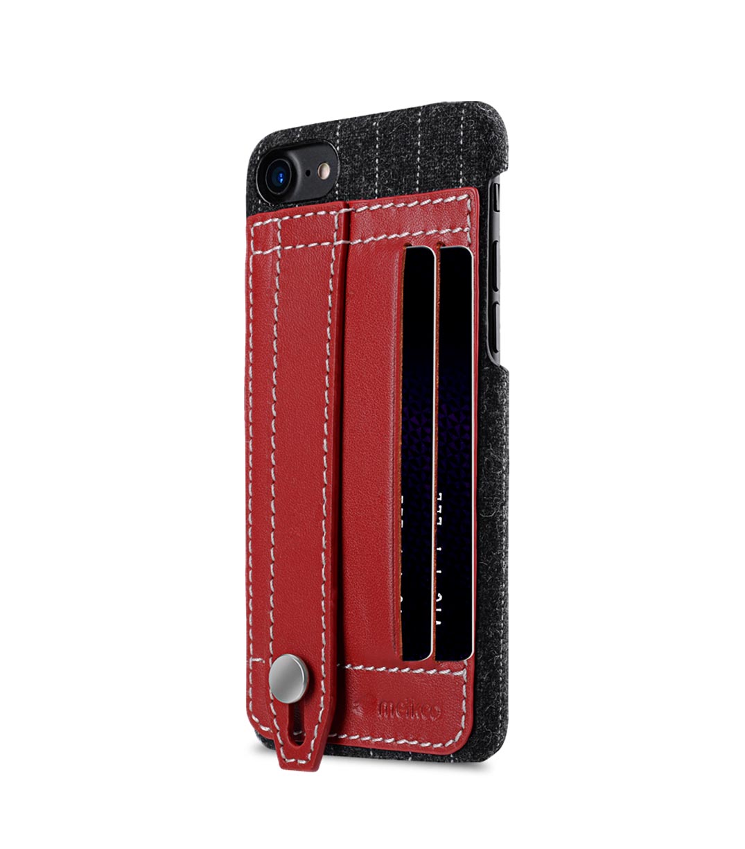 Melkco Holmes Series Heri Genuine Leather Dual Card slot with stand Case for Apple iPhone 7 / 8 (4.7") - (Red)