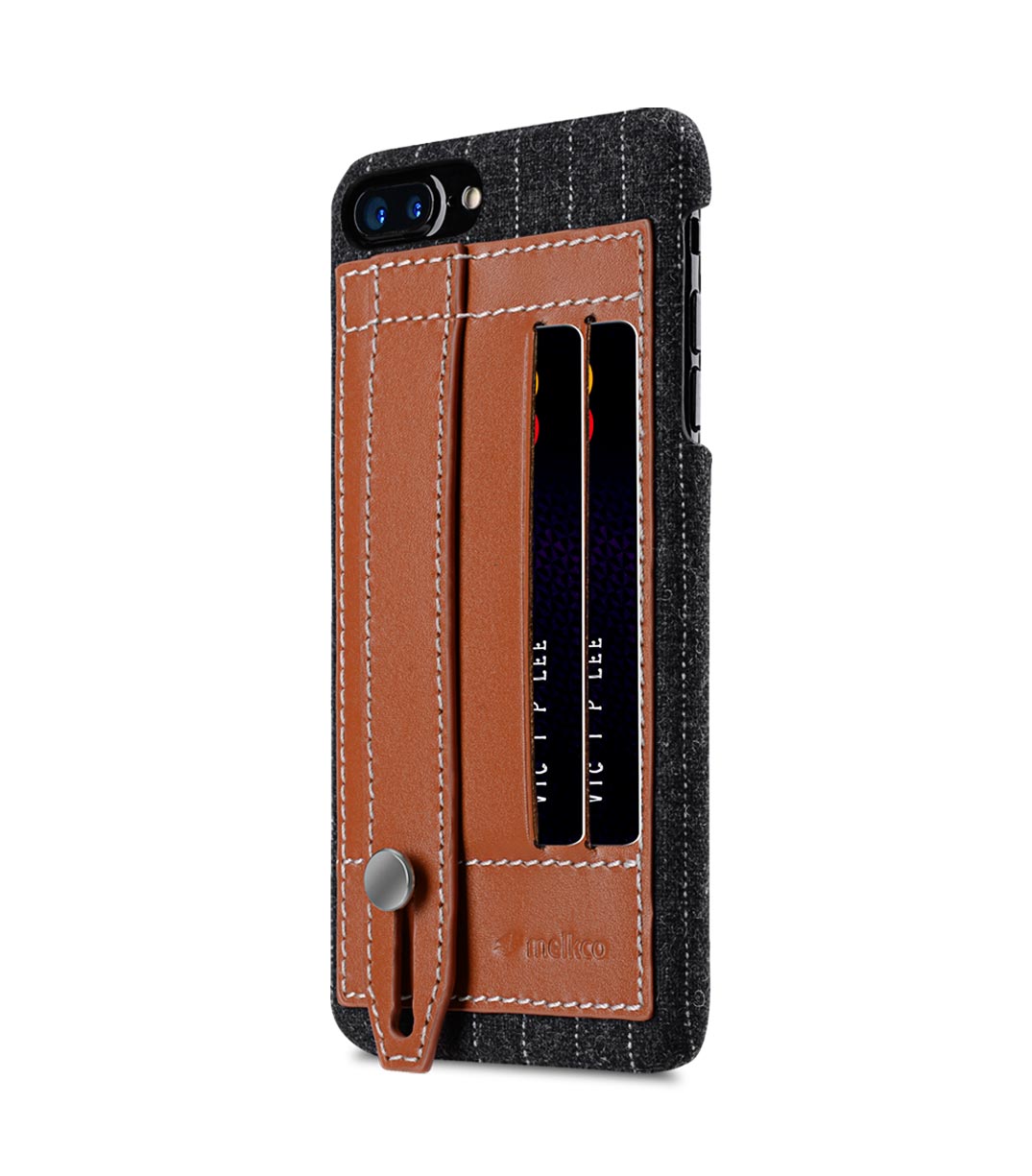 Melkco Holmes Series Heri Genuine Leather Dual Card slot with stand Case for Apple iPhone 7 / 8 Plus (5.5") - (Brown)