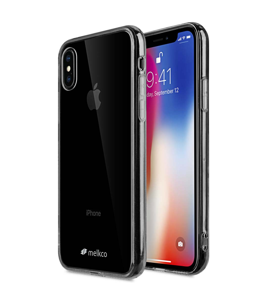 Melkco PolyUltima Case for Apple iPhone X - ( Transparent / Black )