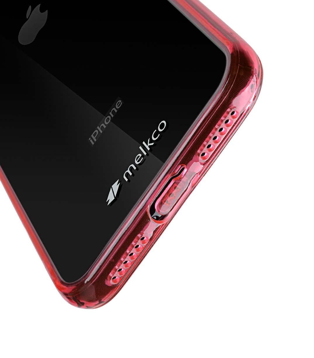 Melkco PolyUltima Case for Apple iPhone X - ( Transparent / Red )