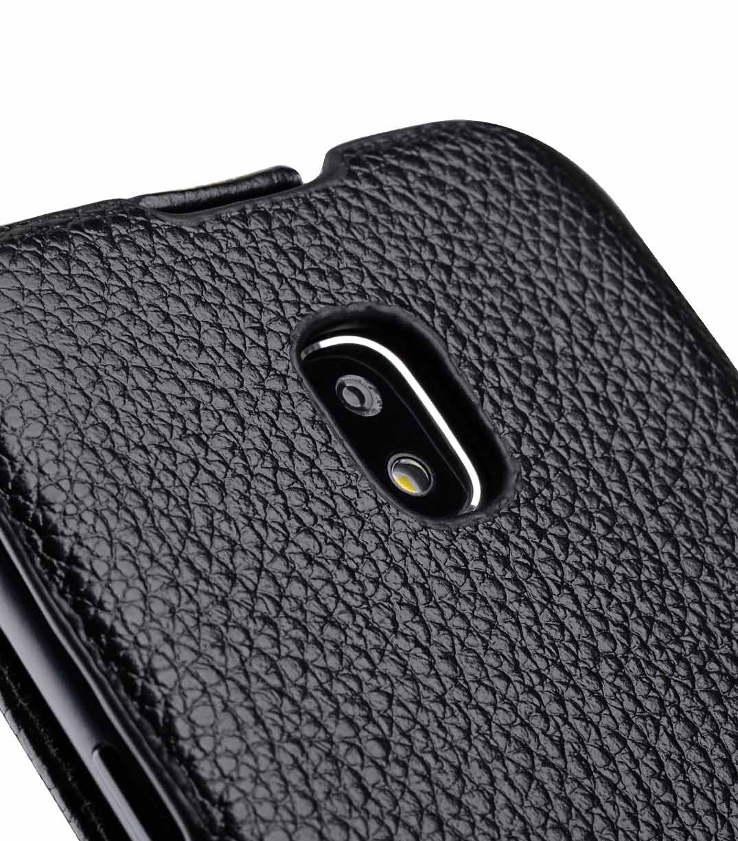 Premium Leather Case For Samsung Galaxy J3 17 Jacka Type Black Lc