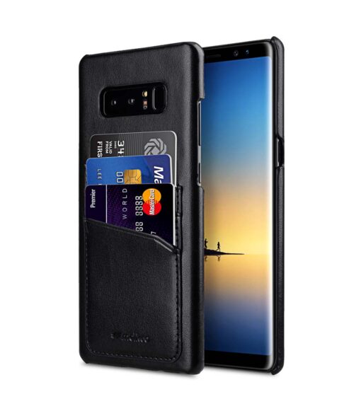 Melkco PU Leather Triple Card Slots Back Cover Case for Samsung Galaxy Note 8 - (Black)