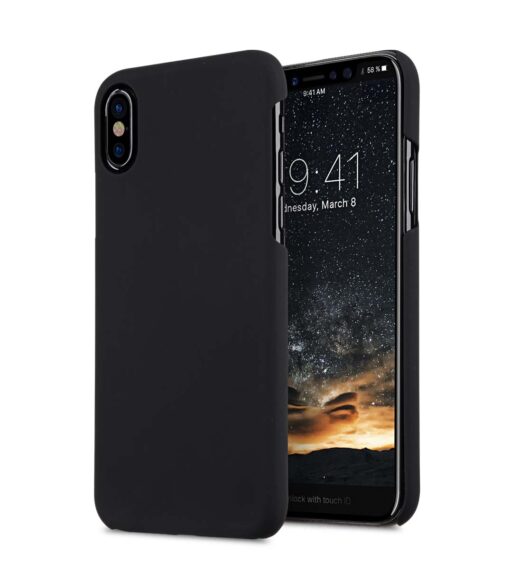 Melkco Rubberized PC Cover for Apple iPhone X - (Black)
