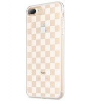 Melkco Nation Series Check Card Pattern TPU Case for Apple iPhone 7 / 8 Plus - (Transprent)