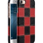 Melkco Patchwork Series Premium Leather Snap Cover for Apple iPhone 7 / 8 (4.7") - Black LC / Red LC