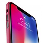 Melkco Air PP Case for Apple iPhone X - (Transparent Red)