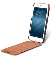 PU Leather Holmes Series Find Grid Case for Apple iPhone 7 / 8 (4.7") - Jacka Type (Dark Grey / Brown)