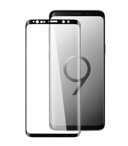 Melkco 3D Curvy 9H Tempered Glass Screen Protector for Samsung Galaxy S9 Plus - (Black)