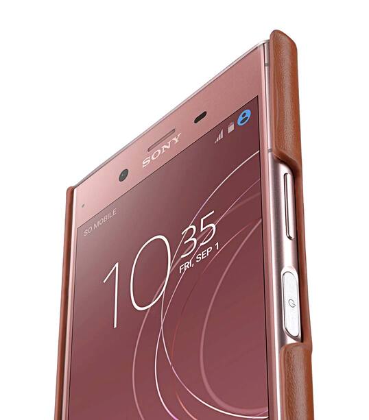 Melkco Premium Leather Card Slot Cover Case for Sony Xperia XZ1 Compact - (Brown CH) Ver.2