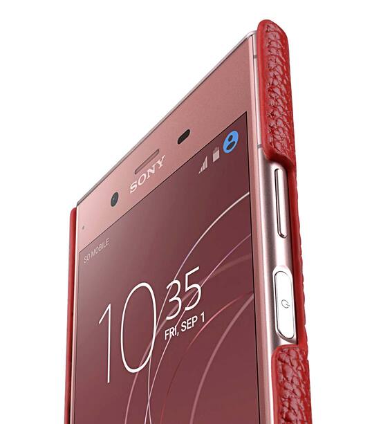 Melkco Premium Leather Card Slot Cover Case for Sony Xperia XZ1 Compact - (Red LC) Ver.2