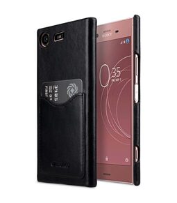Premium Leather Card Slot Cover Case for Sony Xperia XZ1 Compact