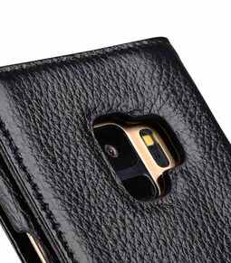 Melkco Premium Leather Case for Samsung Galaxy S9 - Wallet Book Type (Black LC)