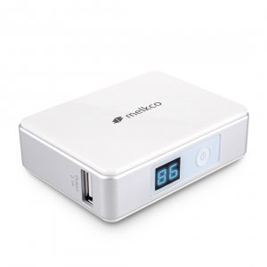 Melkco Power Bank Mini 5200 for Smartphones, Cellphones, iPhone and Gadgets - 5200mAh (White)