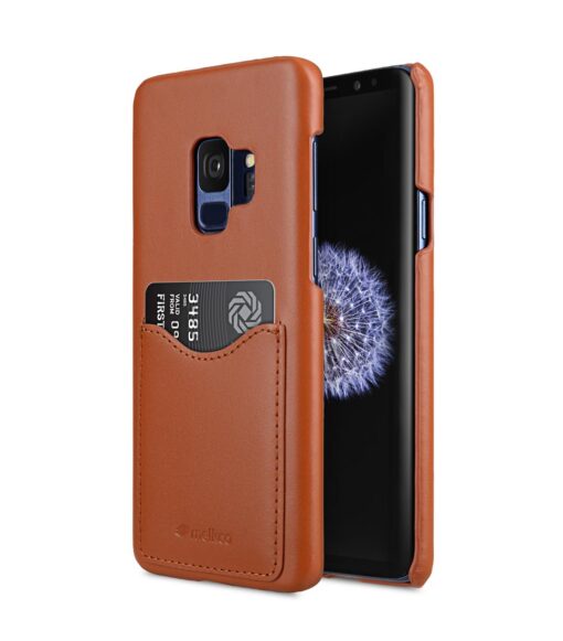 Melkco Premium Leather Card Slot Back Case for Samsung Galaxy S9 - (Brown CH)Ver.2