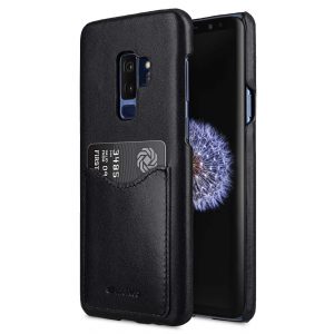 Premium Leather Card Slot Back Case for Samsung Galaxy S9 Plus
